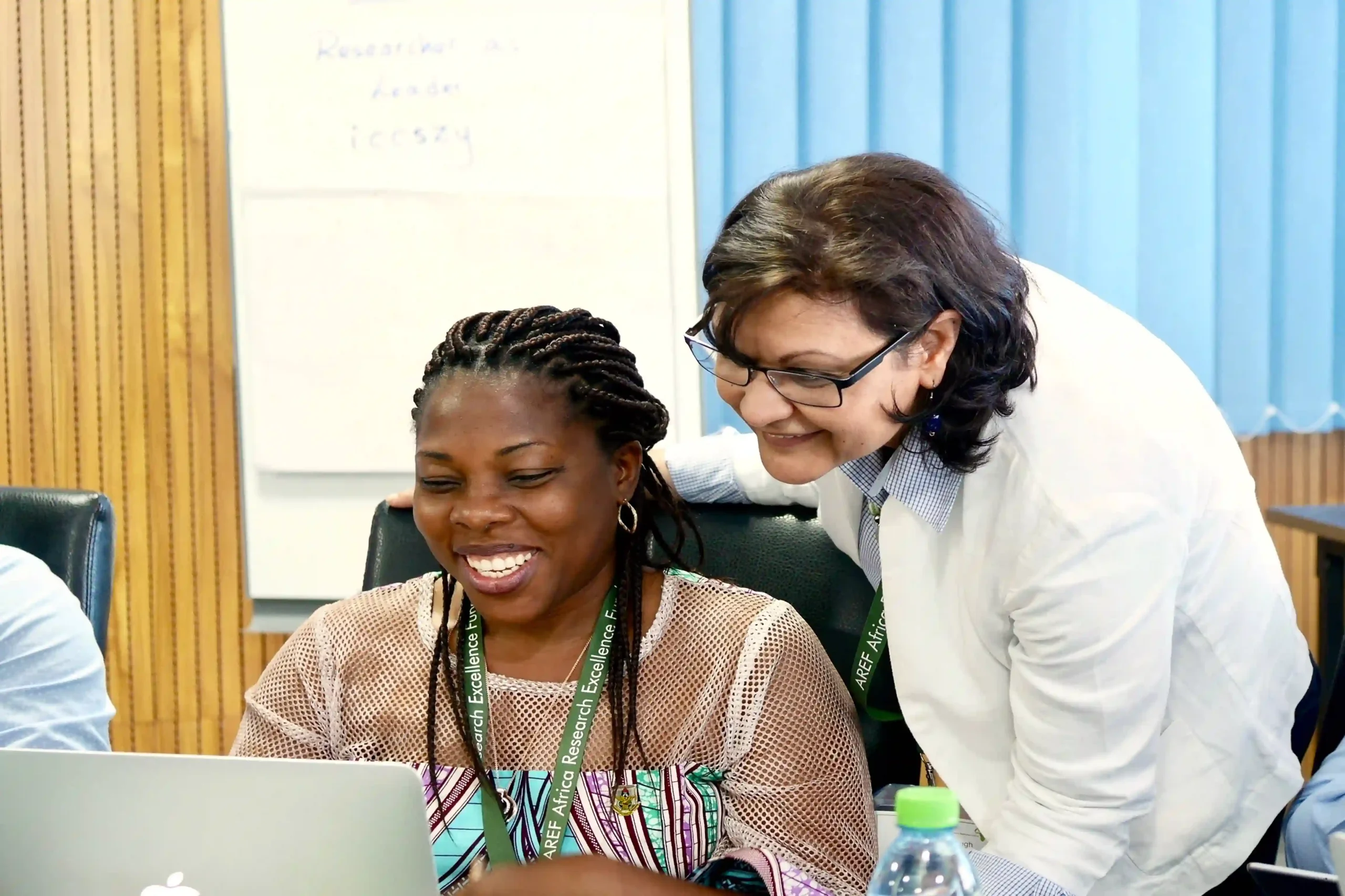 Picture of two women smiling