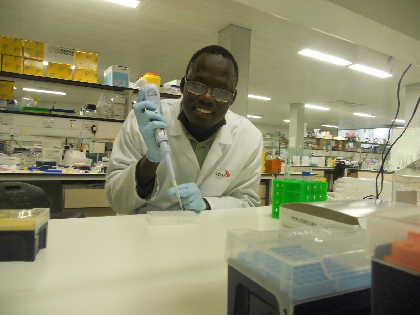 Researcher at work