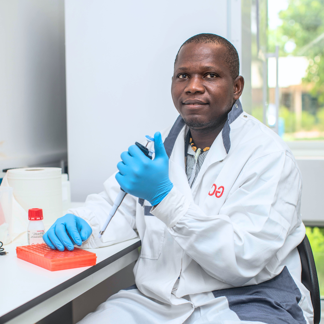 Researcher at work