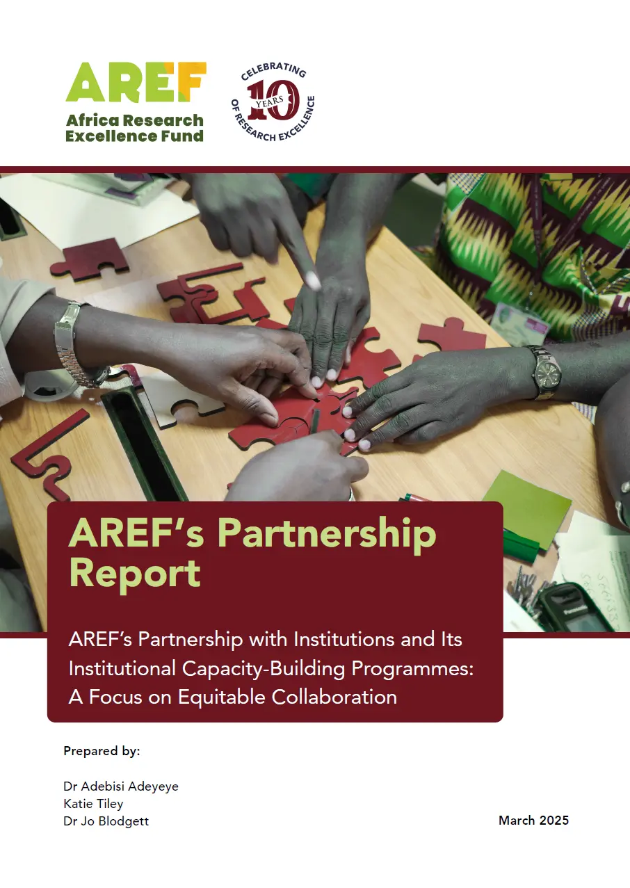 AREF Partnership mini report cover RDF Mini Report Cover